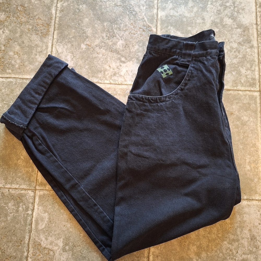 Vintage DLO NYC Baggy Black Denim Jeans Men’s Size 34”X 34 90s streetwear